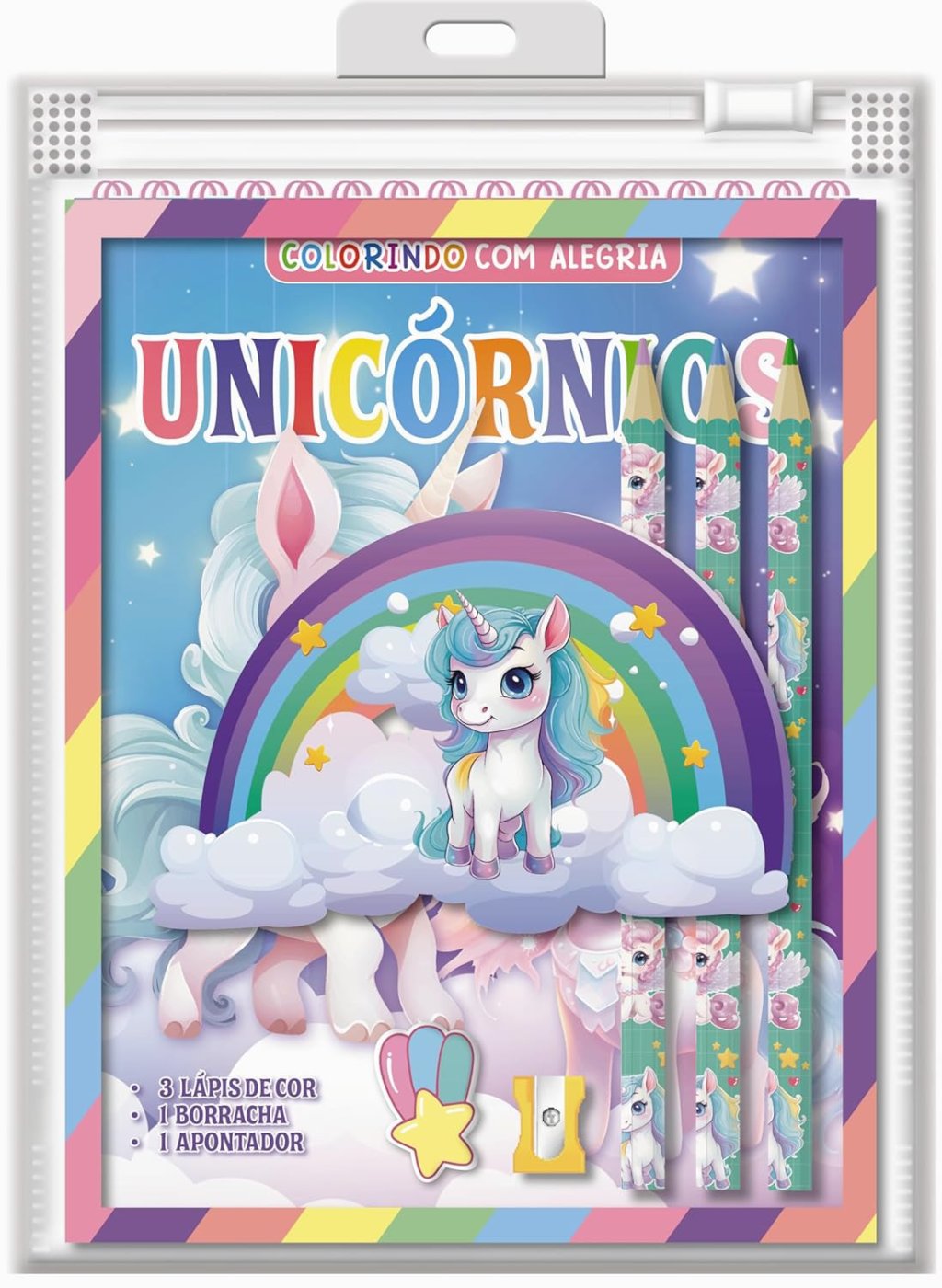 🦄 Kit Colorindo com Alegria – Unicórnios