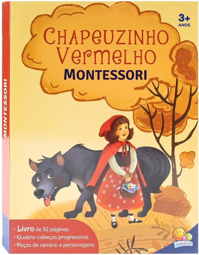 Livro Jogo Montessori – Chapeuzinho Vermelho