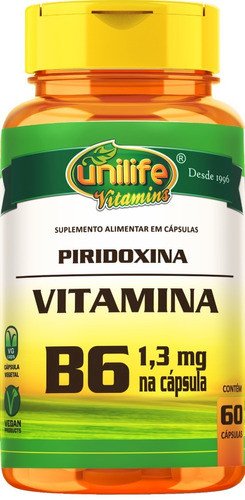 VITAMINA B6 UNILIFE  1,30mg na cáps. - 60 cáps.