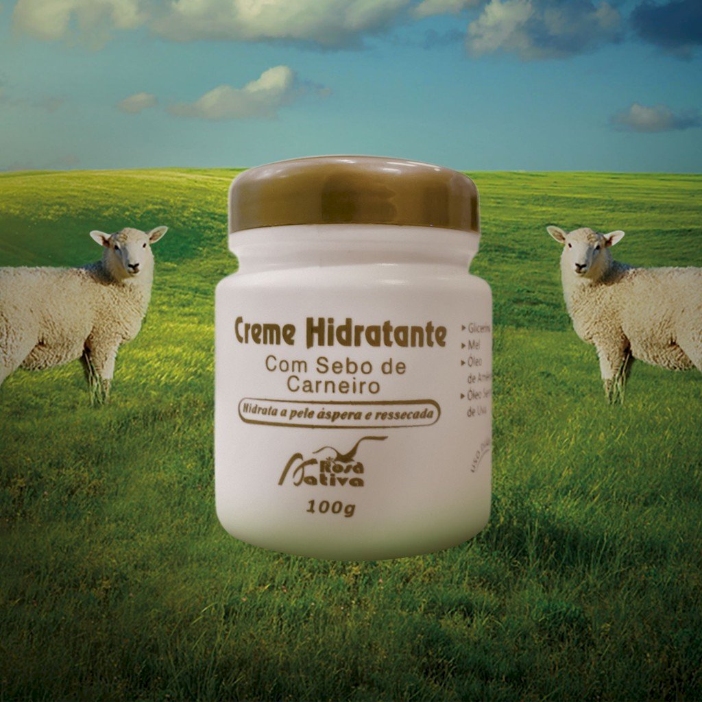 CREME HIDRANTE SEBO DE CARNEIRO - 100grs