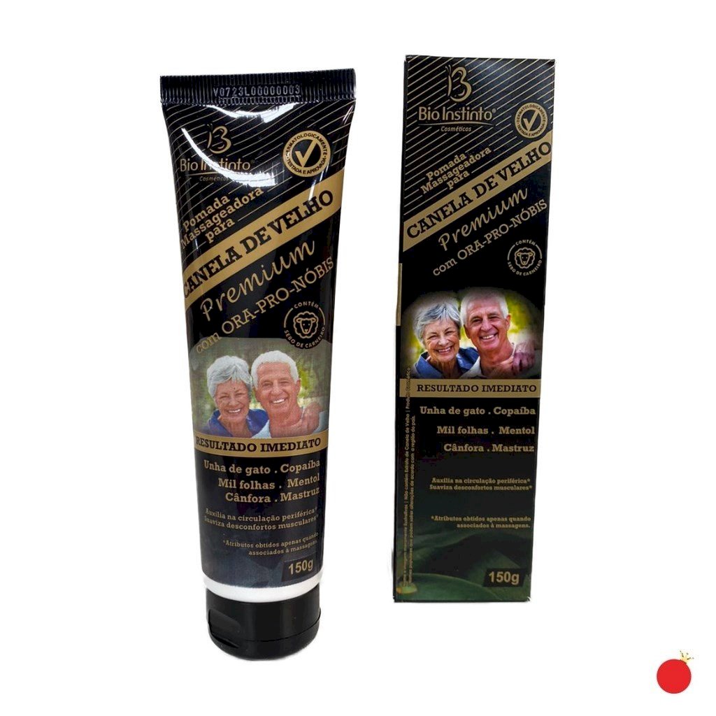 POMADA CANELA DE VELHO BIO INSTINTO PREMIUM COM ORA-PRO-NÓBIS - 150grs
