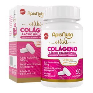 COLÁGENO + ÁCIDO HIALURÔNICO APISNUTRI -90 comp. 