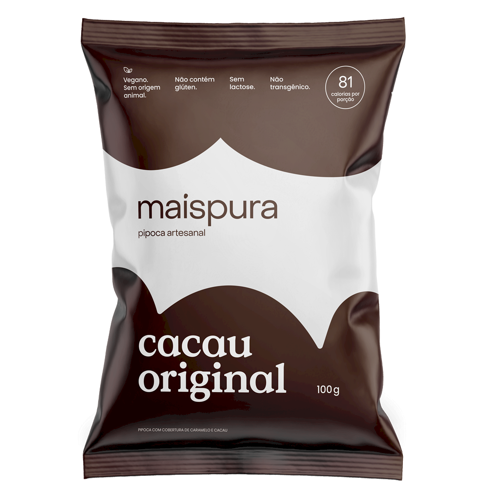 PIPOCA MAIS PURA -cacau original 100g