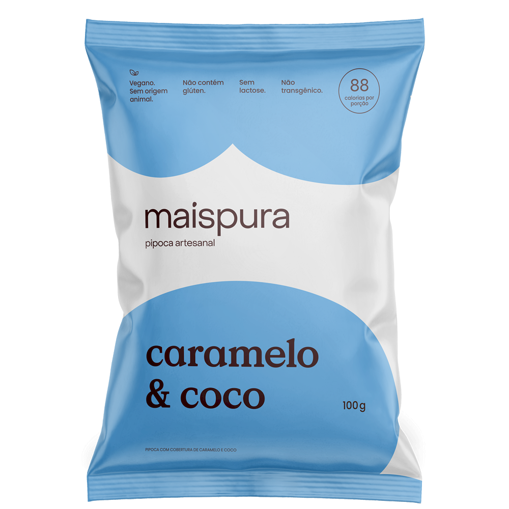 PIPOCA MAIS PURA - CARAMELO E COCO 100g