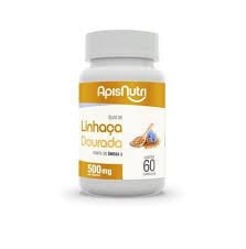apisnutri óleo de linhaça dourada 60 cápsulas de 760mg (fonte de ômega)