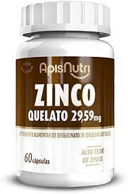 apisnutri zinco quelato 60 capsulas