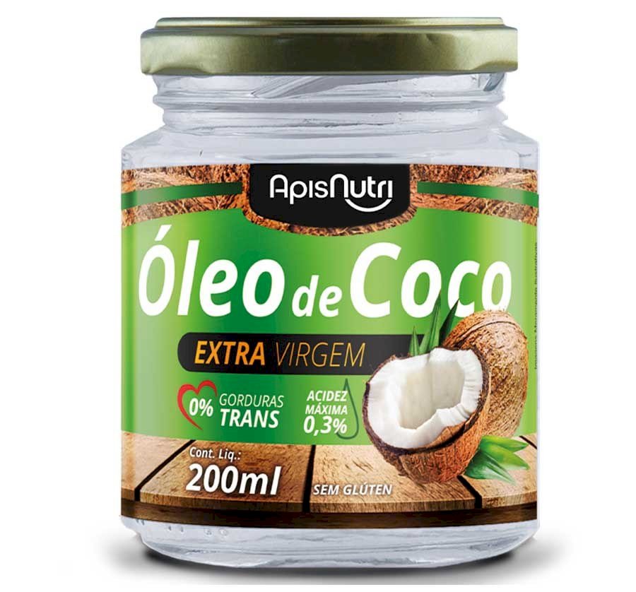 Óleo de coco ApisNutri 200ml Extra Virgenm 