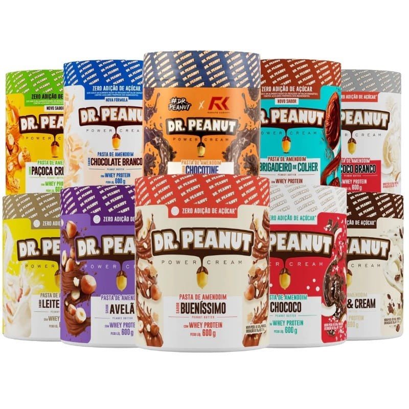 Dr.peanut pasta de amendoim 600g,400g e 250g
