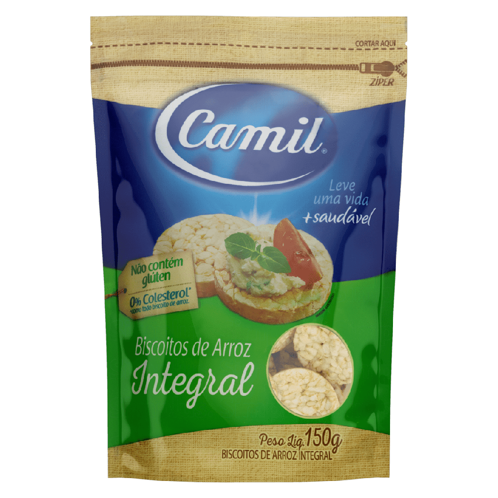 Biscoitos de arroz Camil 150g