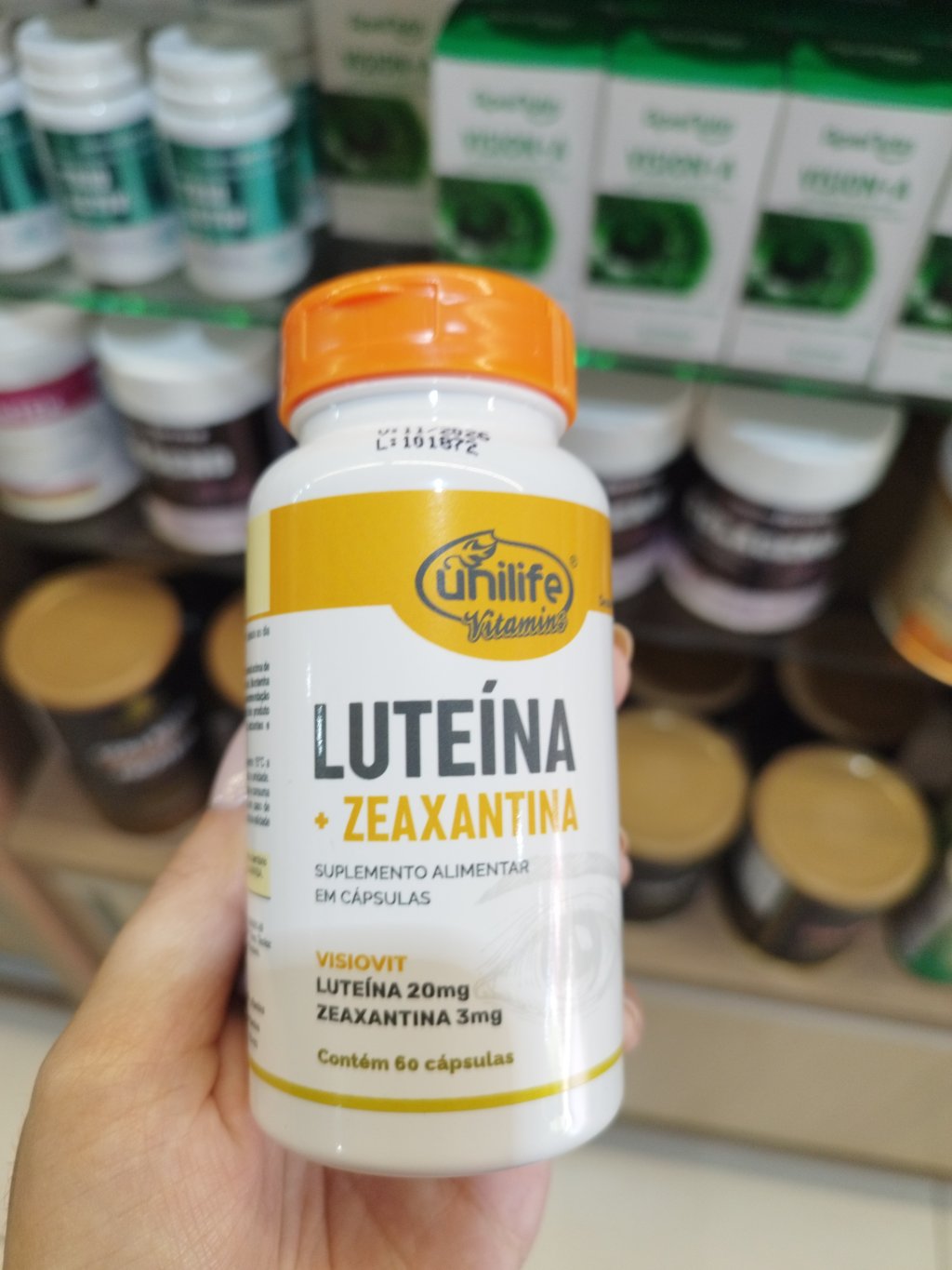 LUTEÍNA + ZEAXANTINA UNILIFE -  60 cáps. 
