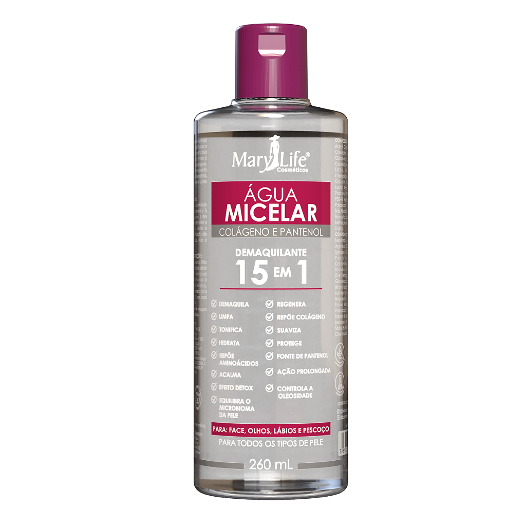 Água Micelar Mary Life 260ml