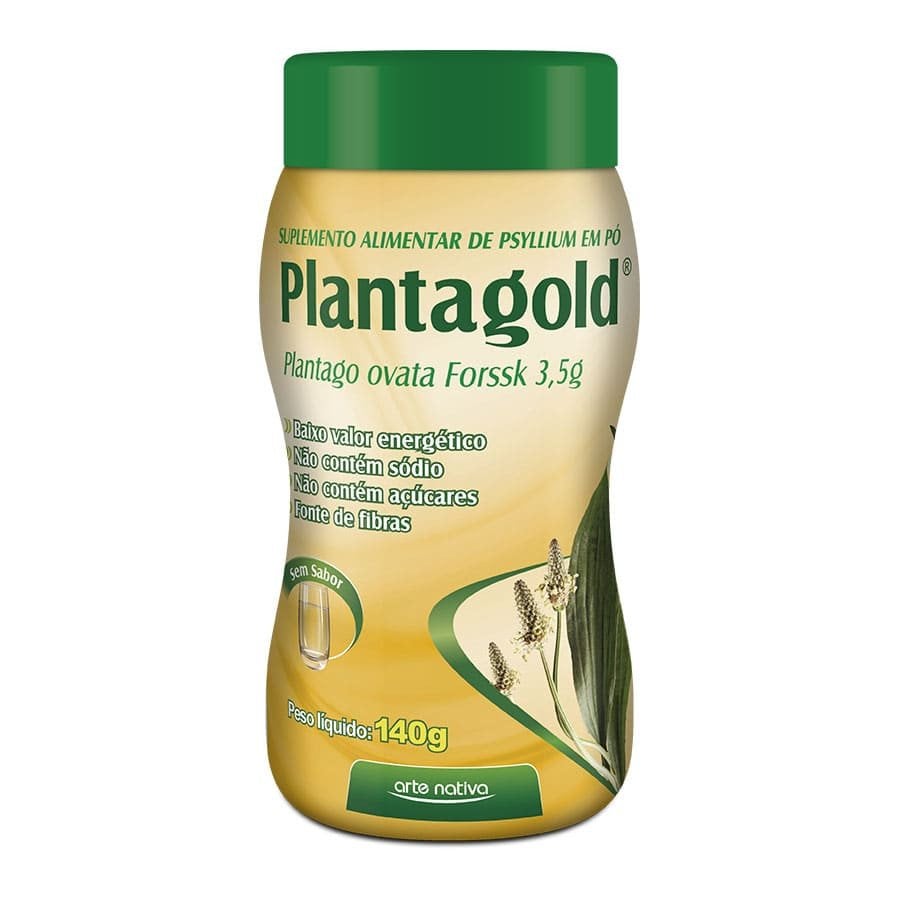 Psyllium em pó Plantagold 140g
