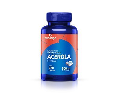 Vitamina C a base de ACEROLA Clino age 120 caps.