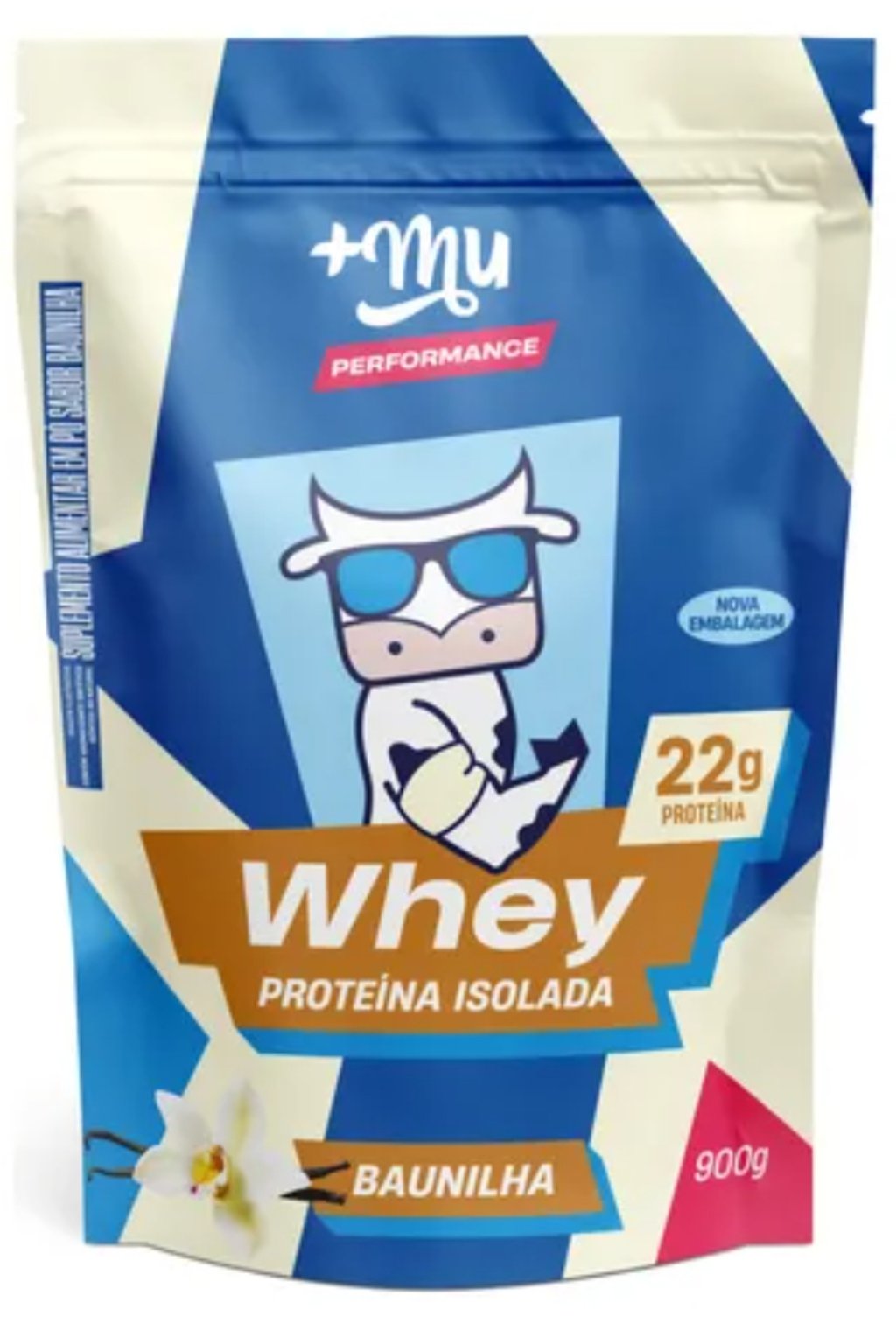 Whey proteína isolado +MU 900g