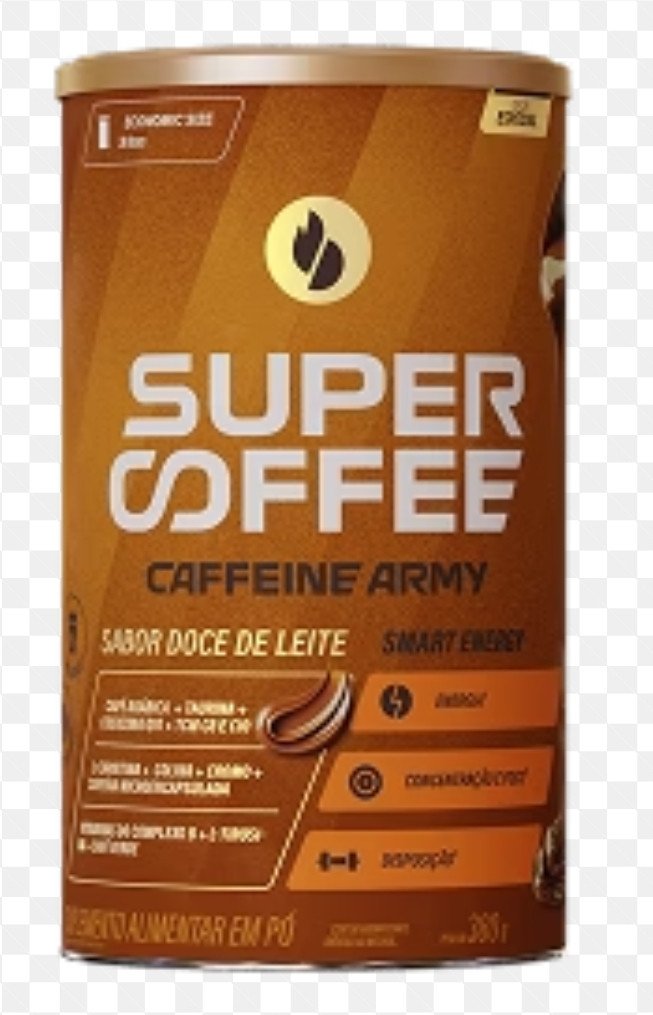 SUPER COFFEE caffrine army sabor doce de leite 380g 