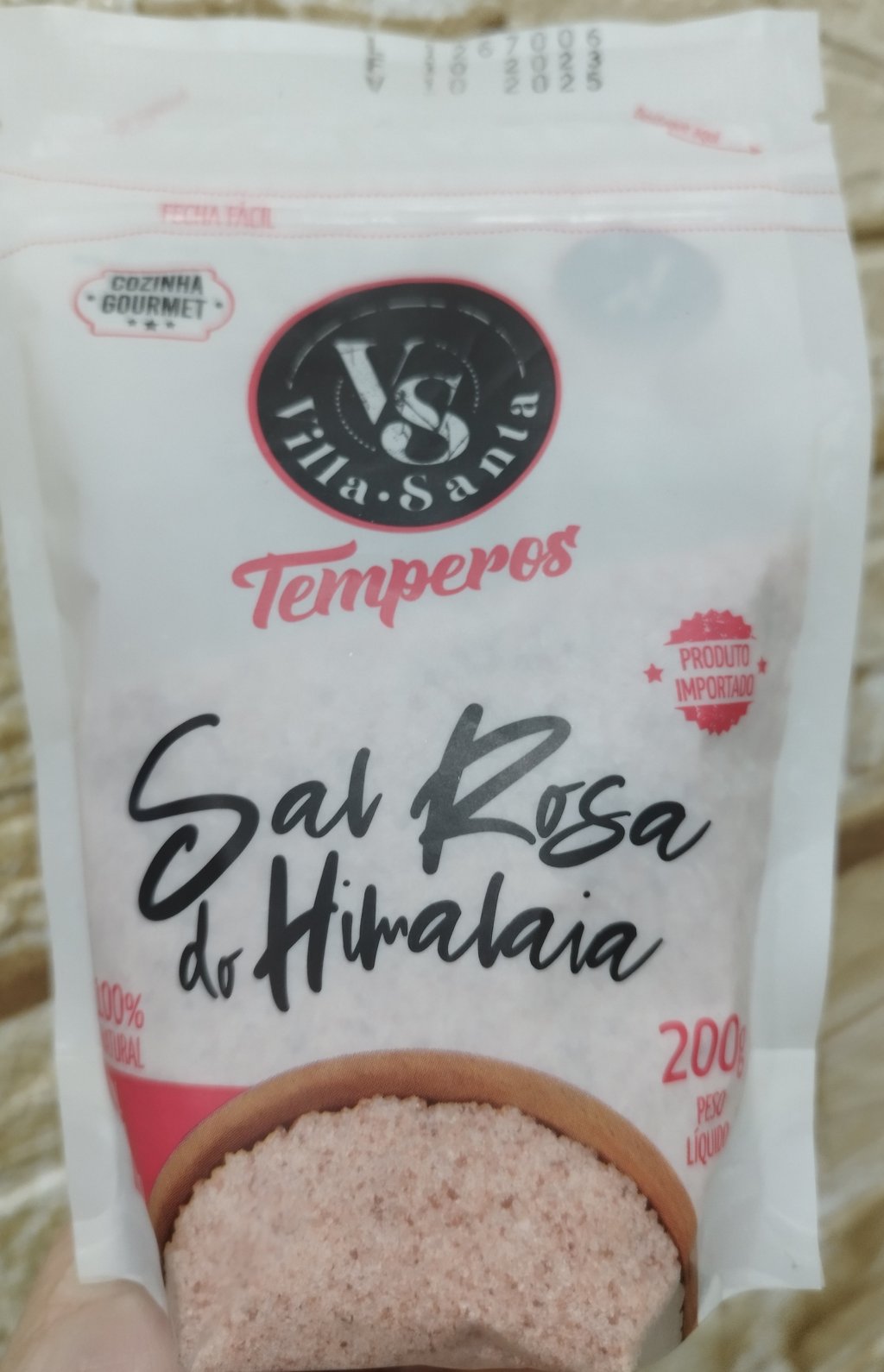 Sal rosa do himalaia VILLA SANTA 200g