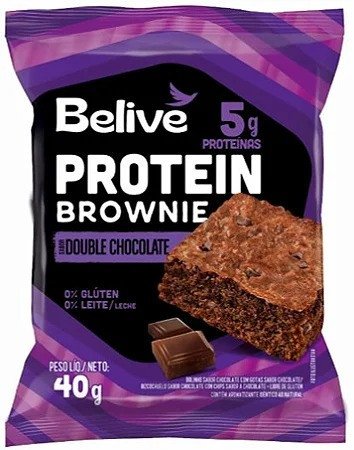Brownie Double chocolate Belive 40g