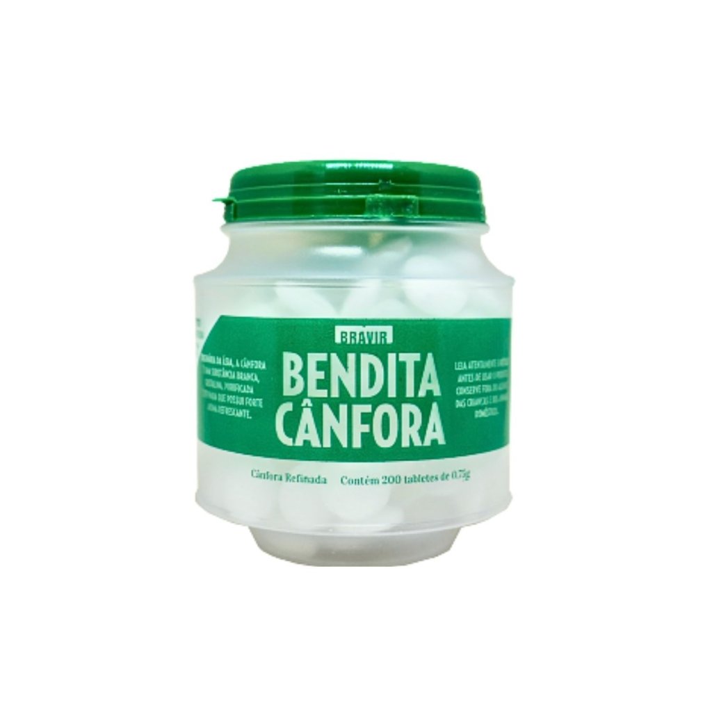 Bendita cânfora Bravir 200 tabletes