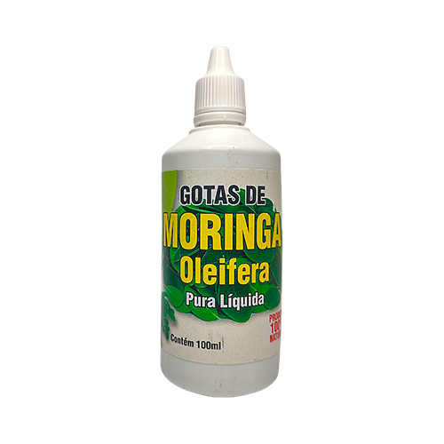 Moringa oleifera pura liquida em gotas 100ml