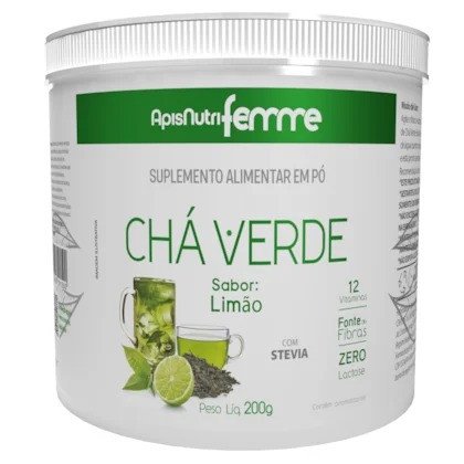  Apisnutri femme cha verde sabor limão 200g