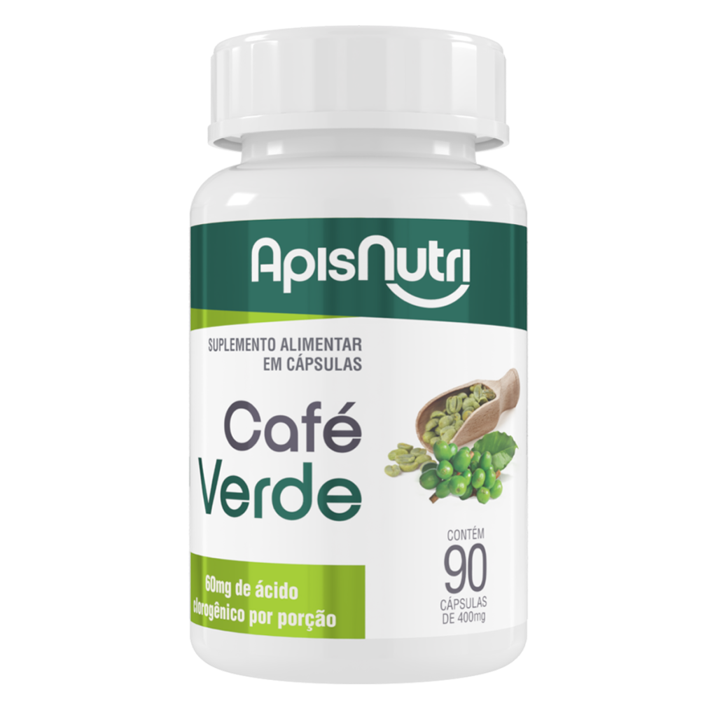 CAFÉ VERDE APISNUTRI - 90 cáps.