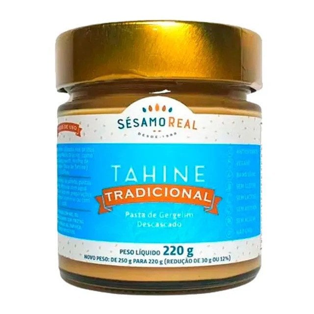 Pasta de gergelim descascado SESAMOREAL 220g