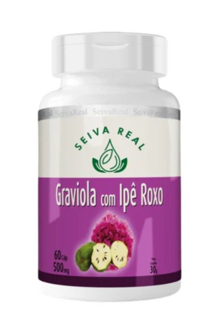 Graviola com ipê roxo