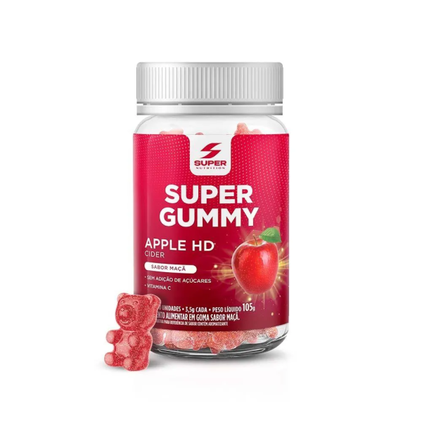 Super Gummy Aplle HD SUPER NUTRITION 30 gomas