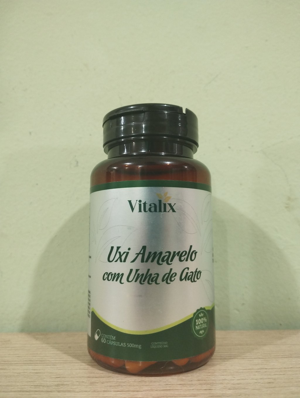 Uxi amarelo com unha de gato VITALIX 60 caps