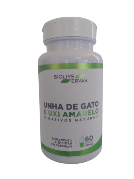 Unha de gato e uxi amarelo BIOLIVE 60 caps