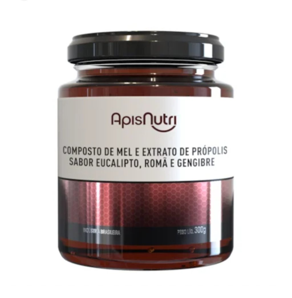 Mel APIS NUTRI sabor eucalipto, romã e gengibre 300g