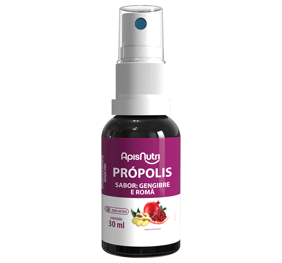 Própolis APIS NUTRI sabor:menta, gengibre e roma 30 ml