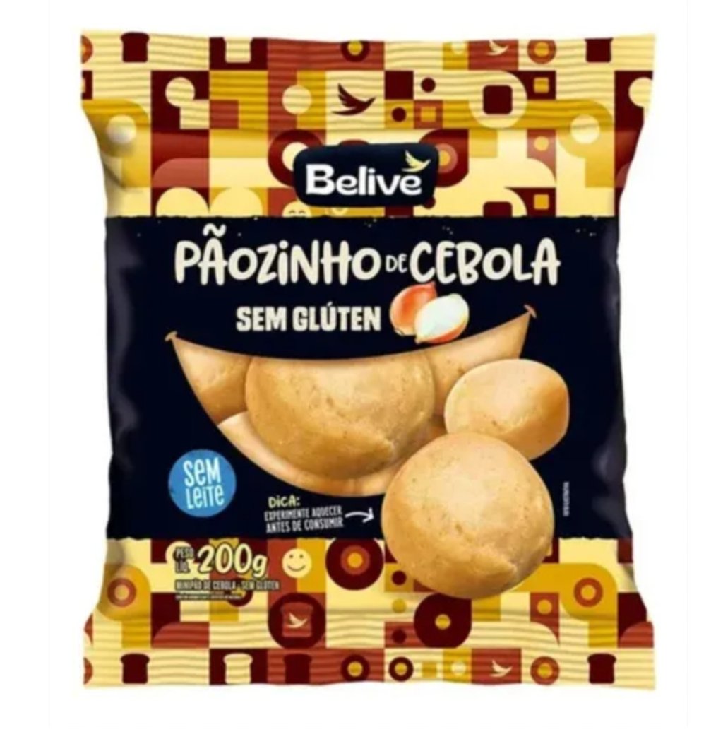 Pãozinho de cebola BELIVE 200g