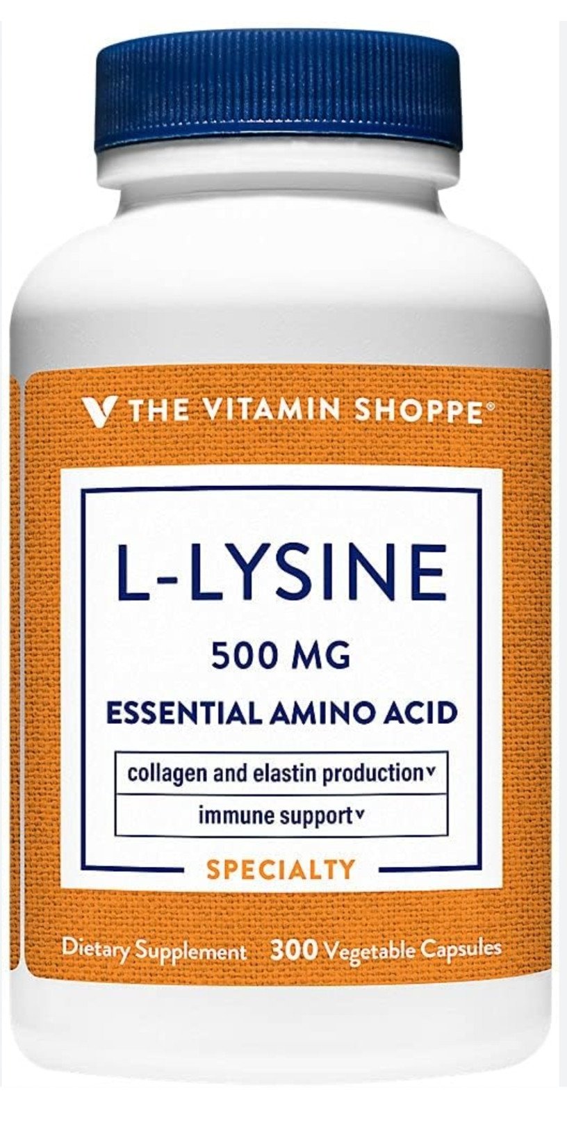 L-LYSINE THE VITAMIN SHOPPE 100 caps