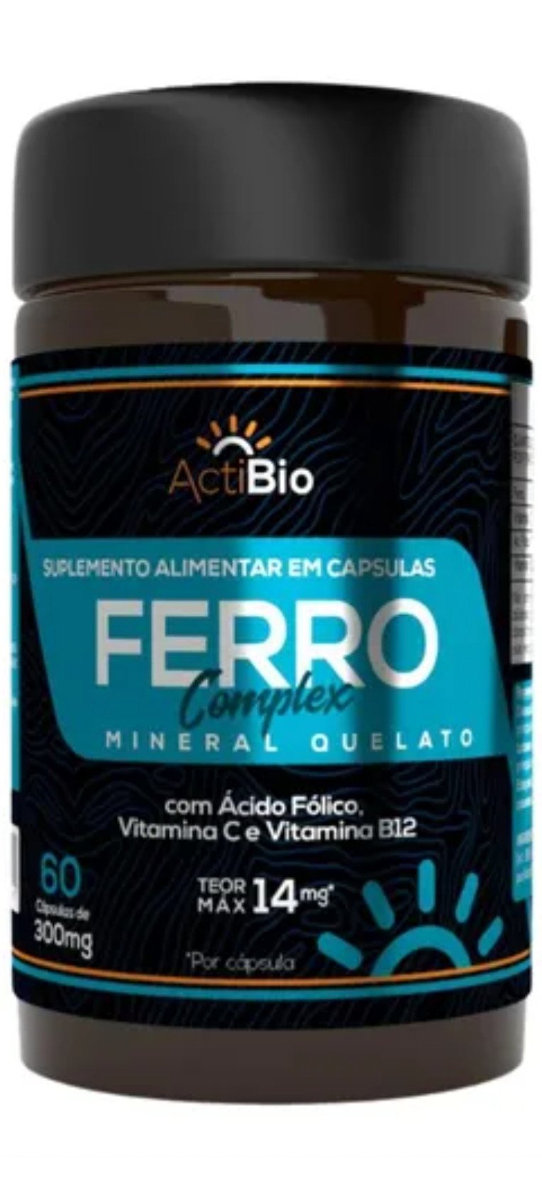 Ferro complexo ACTIBIO 60 caps