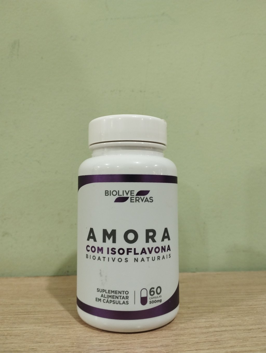 Amora com isoflavona BIOLIVE ERVAS 60 caps
