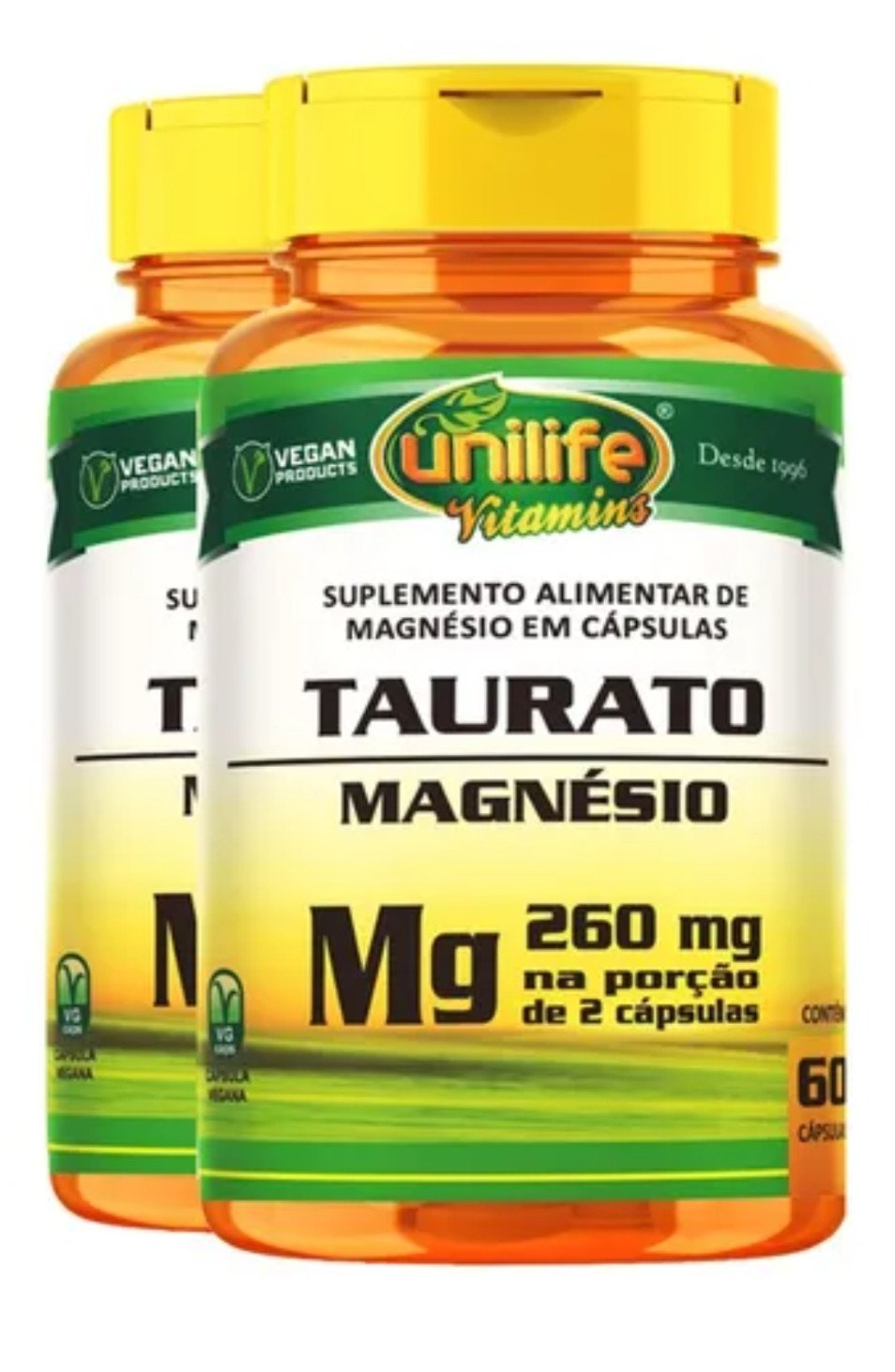 Taurato/magnésio UNILIFE 60 caps