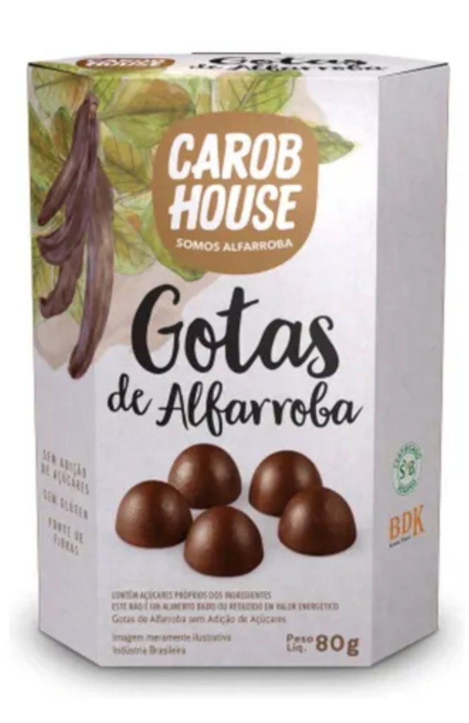 Gotas de alfarroba CAROB HOUSE 80g