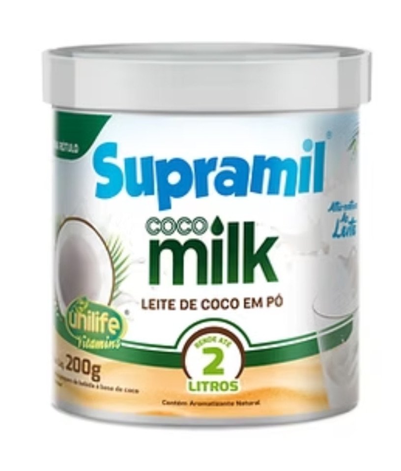 Leite de coco em pó UNILIFE SUPRAMIL 200g