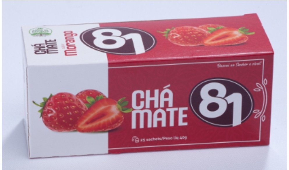 Chá mate com aroma de morango 81 25 saches