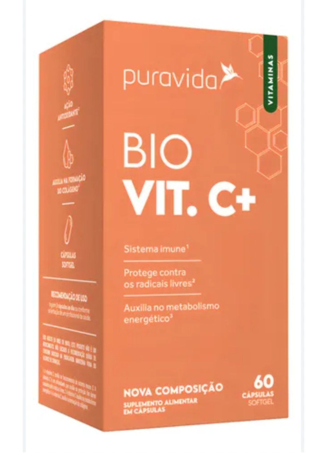 Bio vit C+ PURA VIDA 60 caps