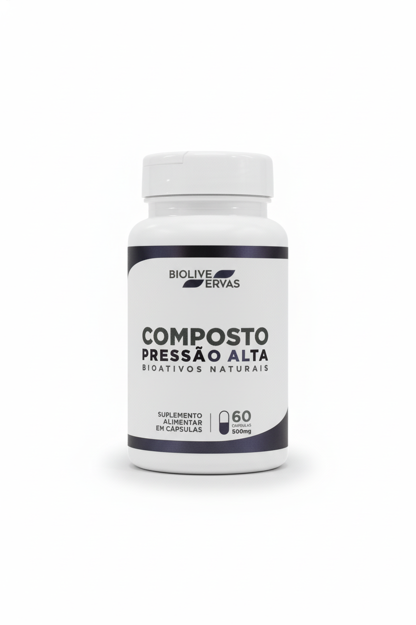 COMPOSTO PRESSÃO ALTA BIO  LIVE - 60 cáps.