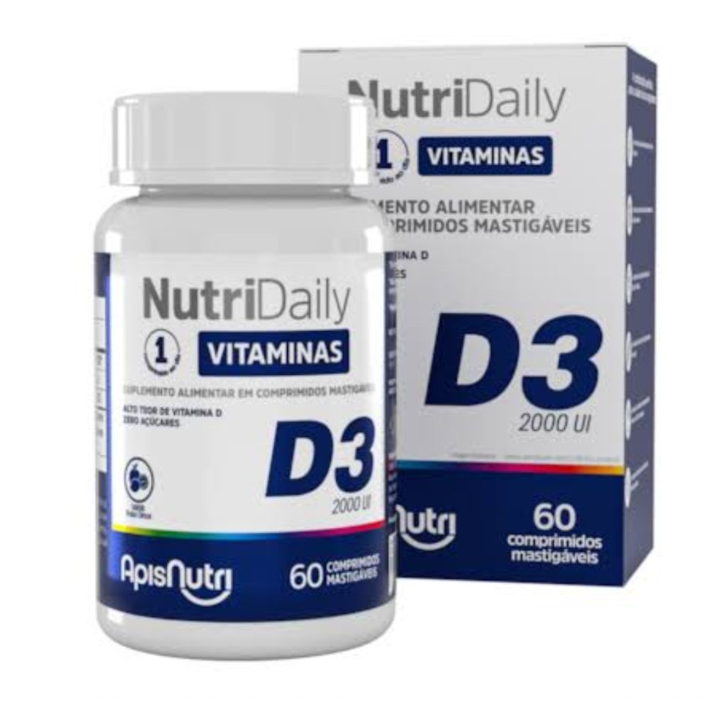 NutriDaily vitaminas APIS NUTRI D3 30 capsulas mastigaveis