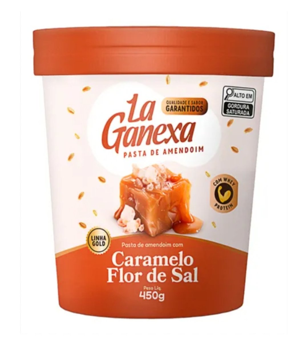 Pasta de amendoim com caramelo e flor de sal LA GANEXA 450g