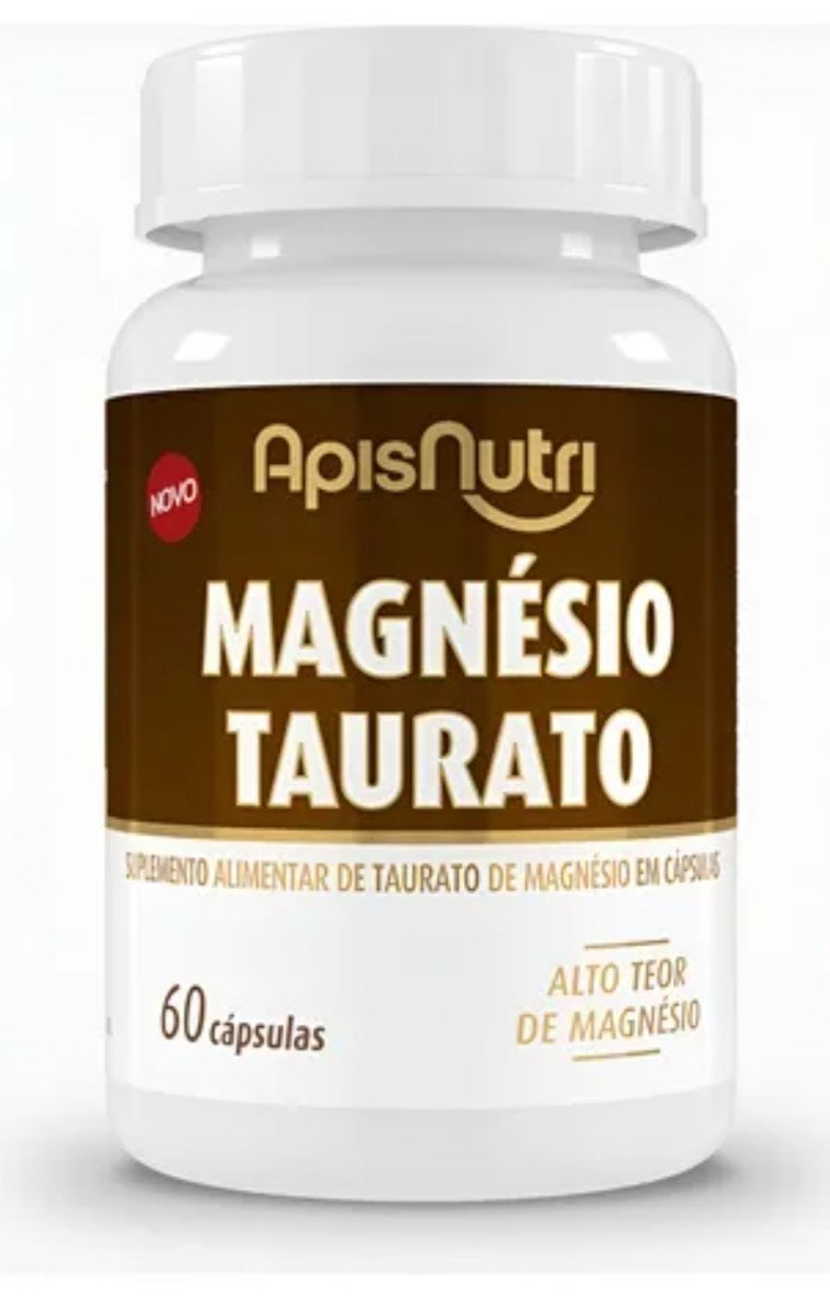 Magnésio taurato apisnutri 60 cápsulas 