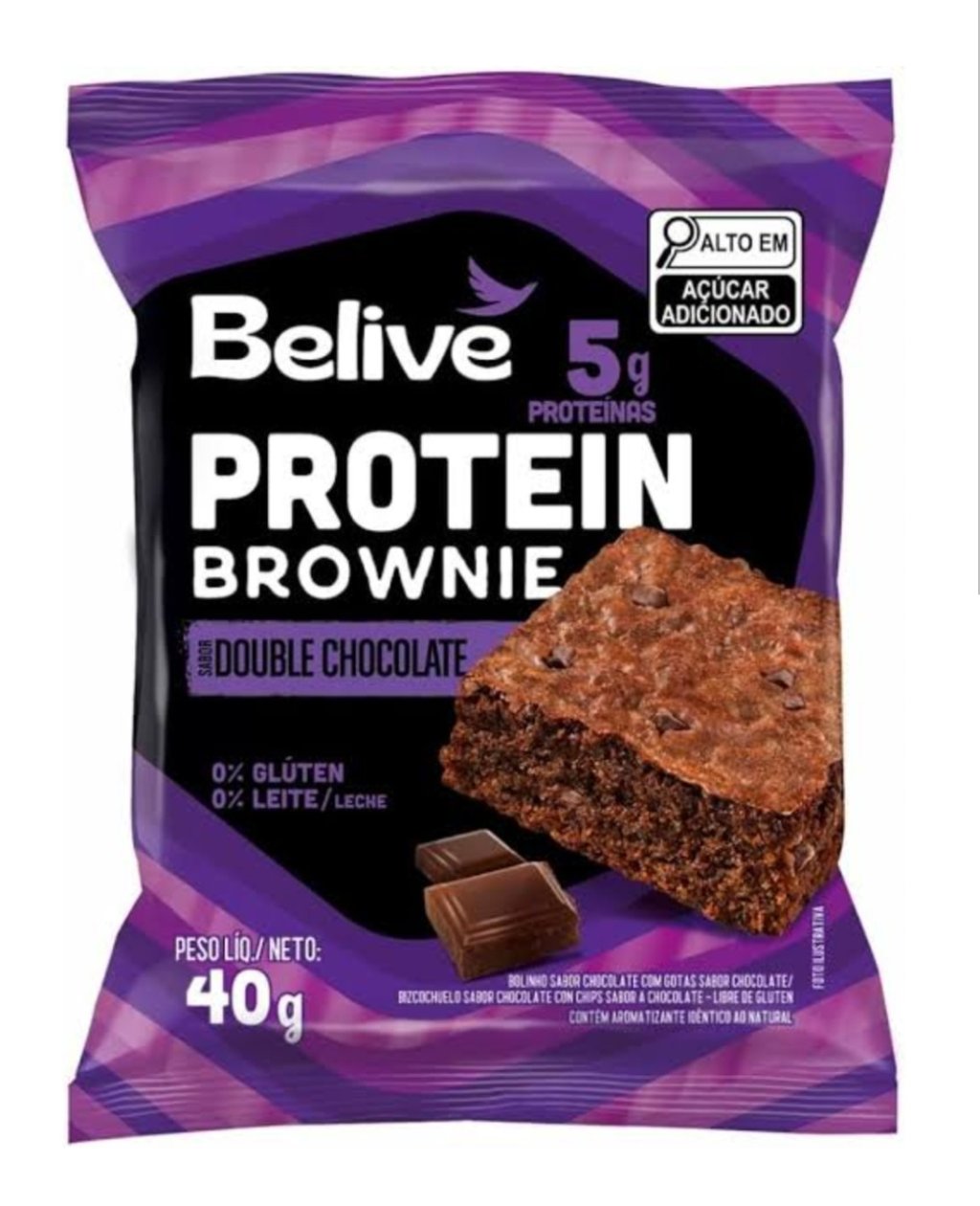 Brownie Double chocolate BELIVE 40g