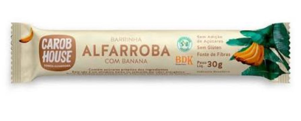 Barrinha alfarroba com banana CAROB HOUSE 30g