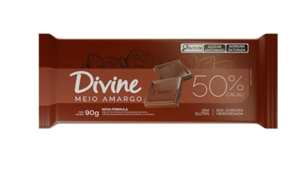 Chocolate 50% amargo DIVINE 70g