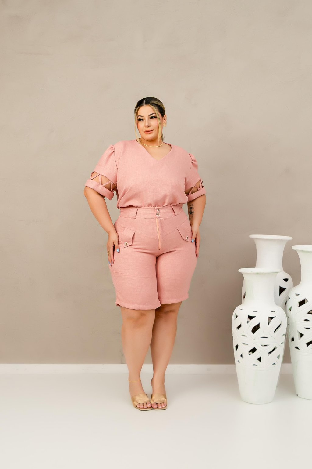 Conjunto short + blusa