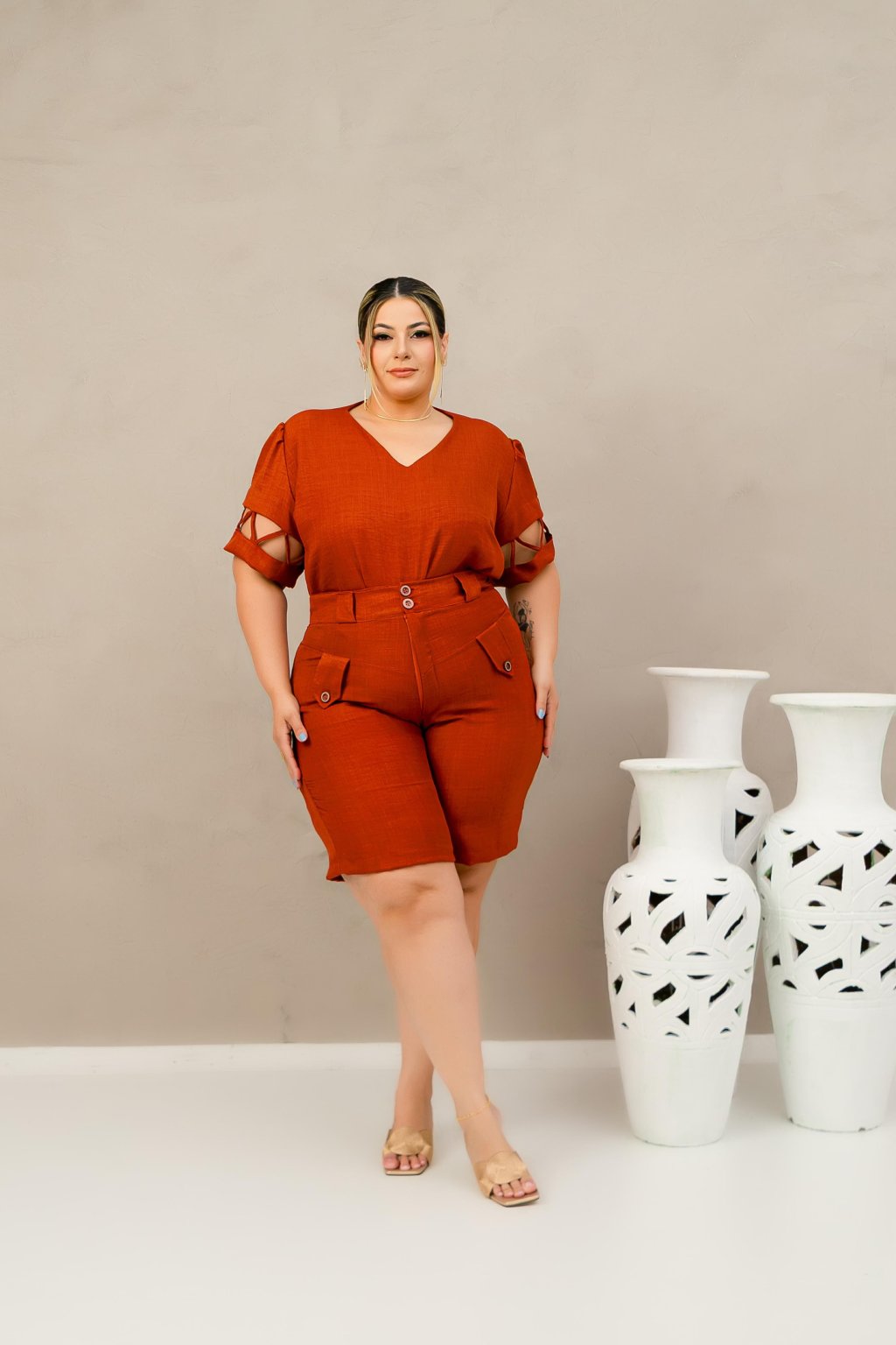 Conjunto short + blusa